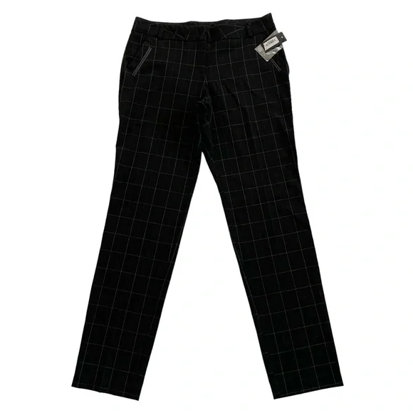 Worthington | Pants & Jumpsuits | Nwt Worthington Modern Fit Plaid Straight  Leg Casual Career Pants Size 8p | Poshmark